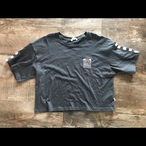 Vans “off the wall” women’s crop top small shirt